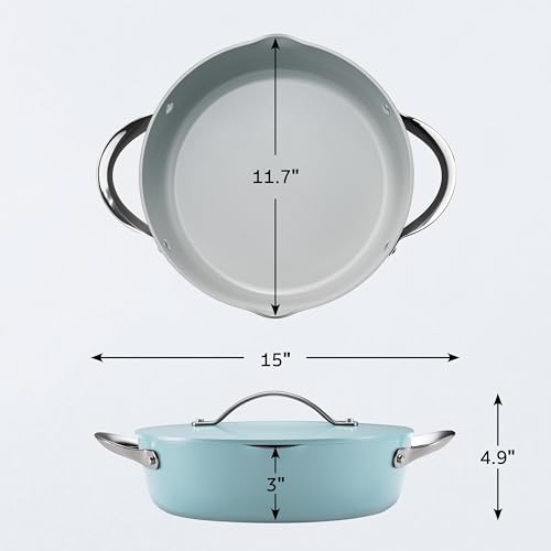 Image of Tramontina Fiora 4.25-Quart Ceramic Non Stick Cooking Pan with Lid