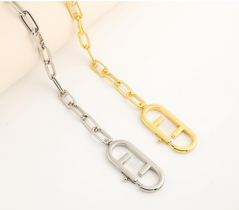 LATEAU Cadenas de Metal,Cadena de Bolsa Cadena for Bolso Correa for Hombro Gancho de Metal Cadena Bolsa Correa Accesorios(110CM)