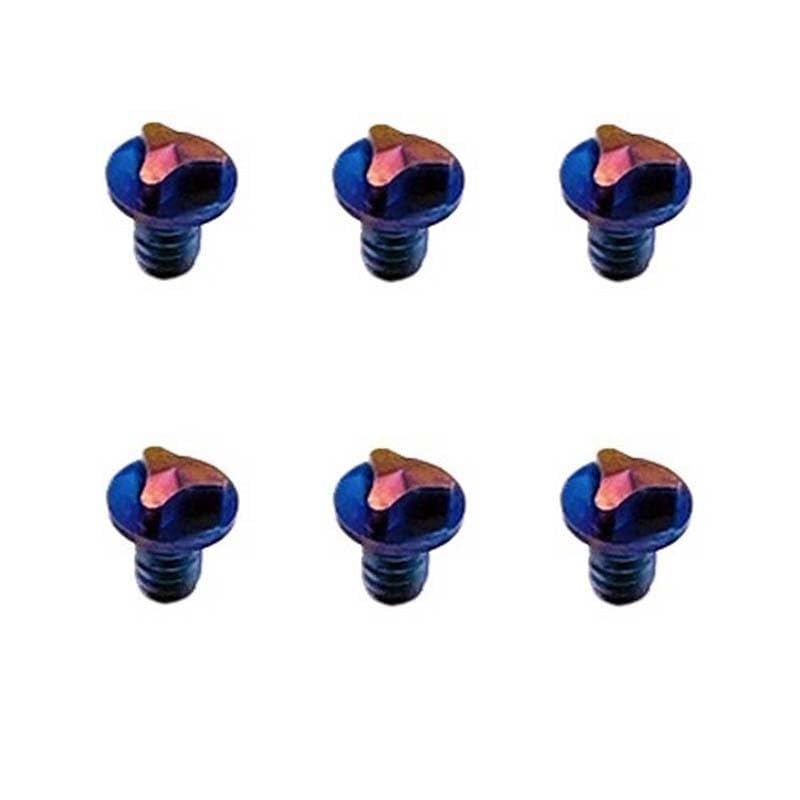 6PCS Scales Handle Screws Fits for Microtech UltraTech UT, Custom CNC Titanium Handle Patch Screws(Burst)