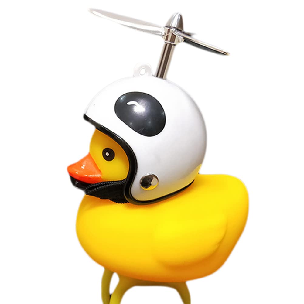 Kaxenig Duck Bell, Rubber Duck Bell And Headlight Light,Squeeze Duck Horns And Light Decor For Motorcycle, Accessories