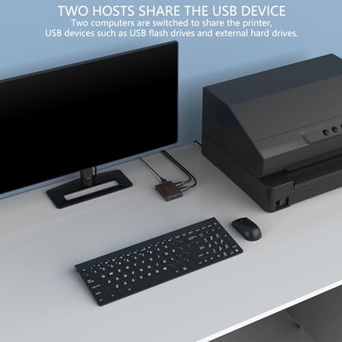 Commutateur KVM en métal durable pour double configuration informatique
