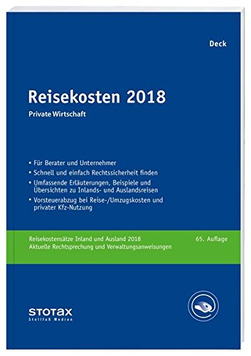 Preisvergleich Produktbild Reisekosten 2018: Private Wirtschaft