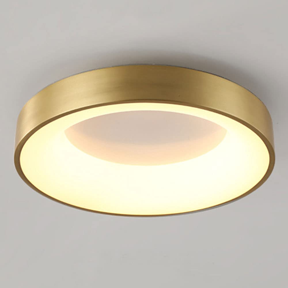 CHENKUI Flush Mount Fixture Simple LED Ceiling Light Adjustable Three-color Ceiling Lamp Fixture Bright Acrylic All-copper Lamps Used In KTV, Stairwells, Etc.
