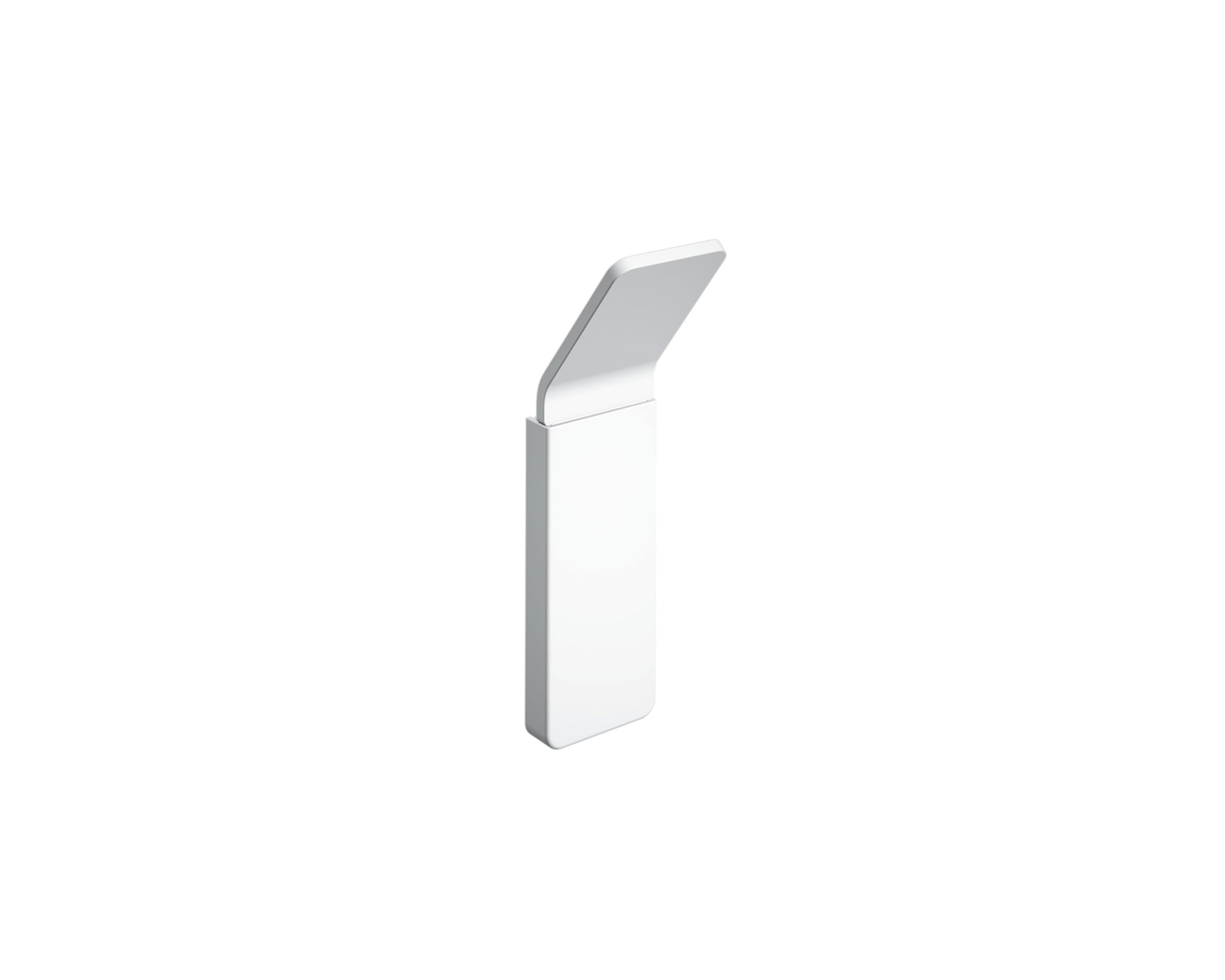 Cosmic NEA Rectangular and Contemporary Design Wall Hanger. Towel Hook with Adhesive or Screw Fixing. Matte Black Metal Bathroom Accessory