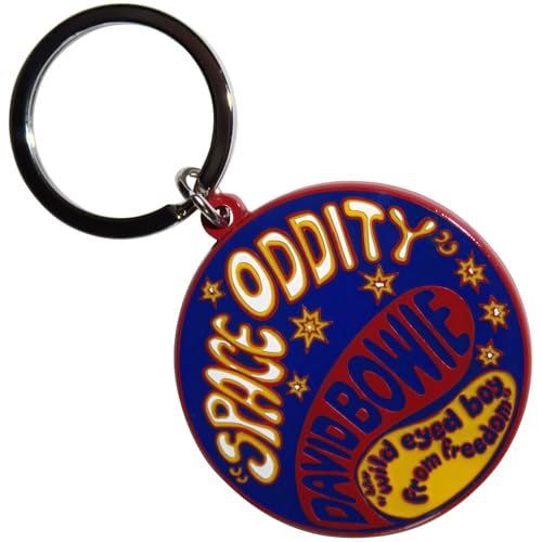 Image of Rock Off officially licensed products David Bowie Space Oddity keyring Keychain One Size