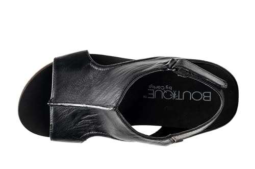 Image of Corkys Footwear Womens Carley Wedges, Featuring Corkys EVA Foam Cushioned Insoles, A 2.5 Inch Heel, Lightweight For All Day Wear, And Hook And Loop Closure