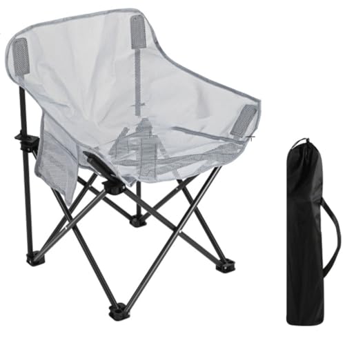 Silla de Camping portátil y compacta para Adultos: Ultraligera, Plegable para Exteriores con Bolsillo Lateral, Capacidad de 150 kg, Ideal para jardín, Pesca y Actividades al Aire l