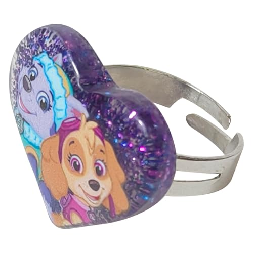 LUV HER Paw Patrol Girl's Jewelry Set - Dress up Toy Jewelry Box Set with Bead Necklace, Bracelet and Ring - Play Accessories - Ages 3+ - Image 4