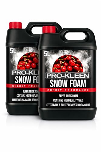 10L of Pro-Kleen Cherry Snow Foam with Wax – Super Thick & Non-Caustic Foam – Extremely Powerful & Easy To Use
