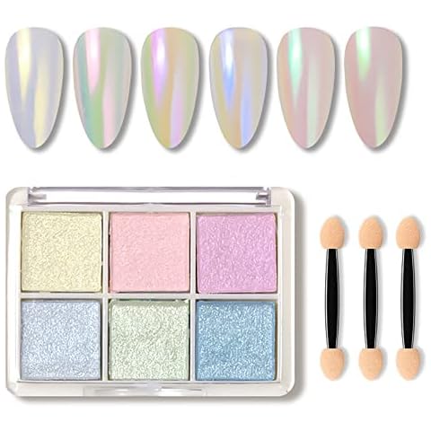 ILLUVA 6 Colours Chrome Nail Powder Set Cover