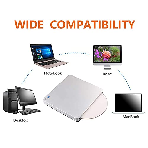Lecteur externe de DVD BLU Ray 3D USB 3.0 Type C ultra fin