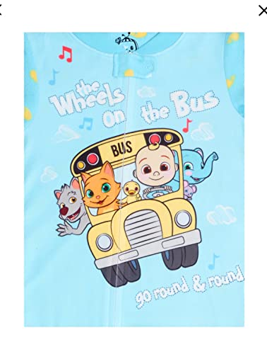 CoComelon Baby and Toddler Girls Blanket Sleeper, Sizes 12M-5T3