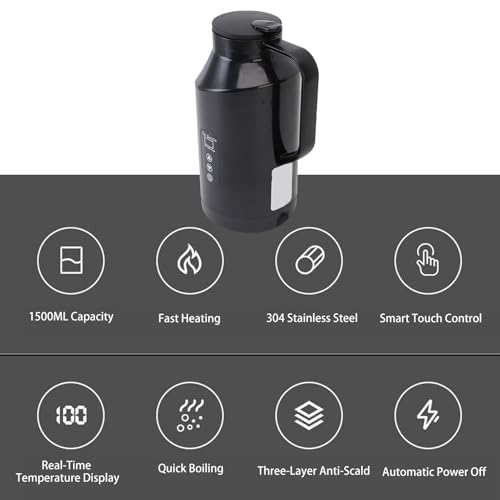 Hervidor eléctrico portátil para auto AYNEFY 1500ML miniatura 4