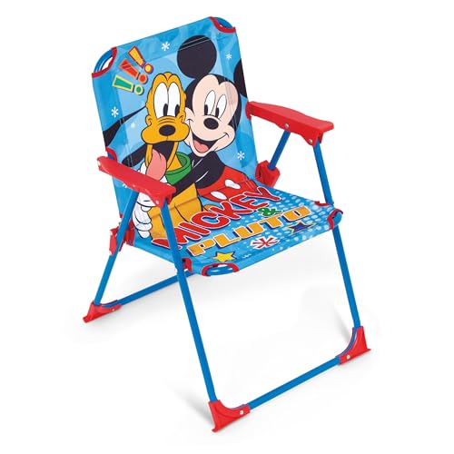 Miniatura 3 de Arditex Silla Plegable Infantil Mickey Mouse Disney. Silla Exterior Para Playa, Jardín Y Terraza. Estructura Metálica, Apoyabrazos De Plástico Y Asiento Lona 38 X 32 X 53 Cm Azul, Wd16174