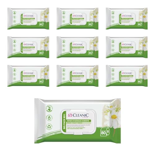 Papier toilette humide jetable contre les irritations avec extrait de camomille