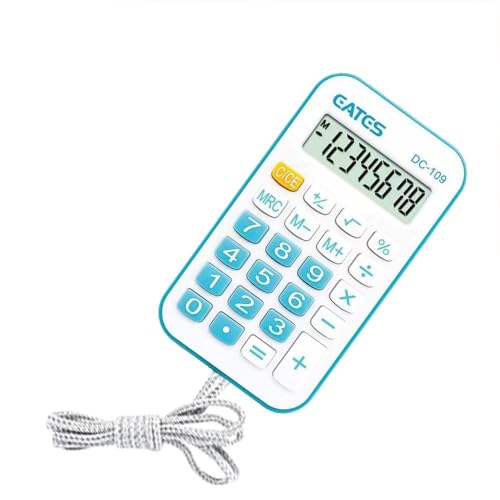 vrunyuoi ポータブル電卓 8桁 ブルー