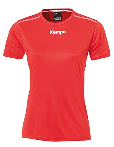 Kempa Mujer Poly Camiseta Polo de secado rápido con cuello clásico de botones 1