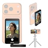 ULANZI VM1 Magnetischer Handy Selfie Monitor 3,97 IPS, 4K 60FPS Vlog Bildschirm, Magsafe Plug & Play, 3-Helligkeitsstufen, USB-C 60W für iPhone 17-15 Android Rückkamera, Live Streaming TikTok YouTube