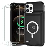 Battery Case for iPhone 12/12 Pro, 10000mAh Portable Protective Charging Case with Wireless Charging