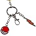 Pokemon Pikachu Rubber and Pokeball Thunder Metal Charm Keychain
