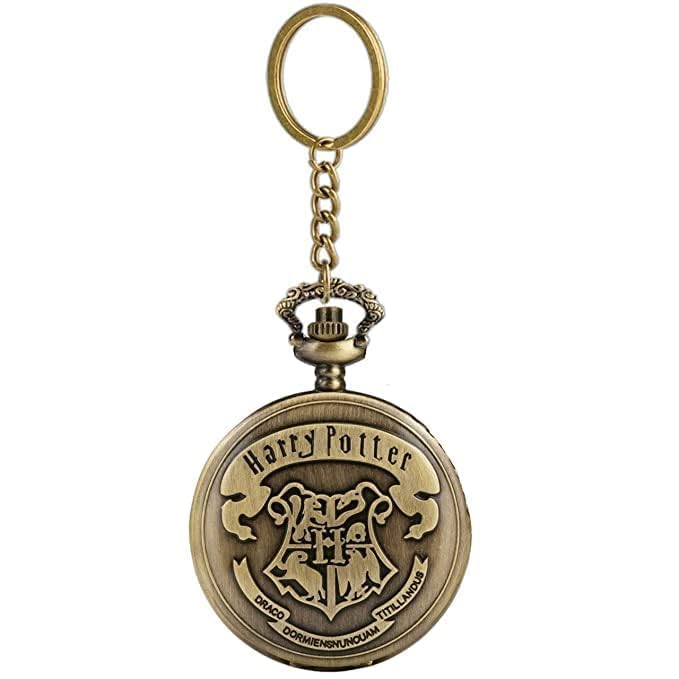 Image of Pocket Watch Metal Keychain Retro Vintage for Gifting With Key Ring Anti-Rust