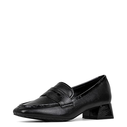 Image of Donald Pliner Women's Tristina Penny Loafer Heel - 1.3 inch Block Heel Shoes for Comfort, Slip On Women's Heels