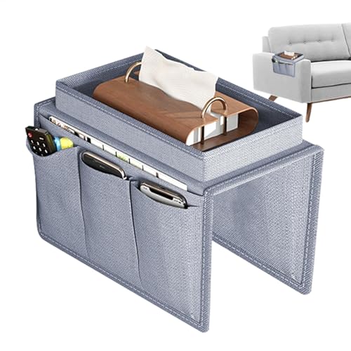 Bandeja para brazo de sofá, bandeja de mesa de sofá, mesa de brazo de sofá, bandeja de mesa para sillón, mesa para reposabrazos de sofá, bandeja para reposabrazos, silla de palé de gran tamaño con 5