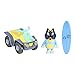 Bluey Vehicle and Figure Pack Beach Quad with Bandit with 2.5-3 Inch Figure and Surfboard Accessory