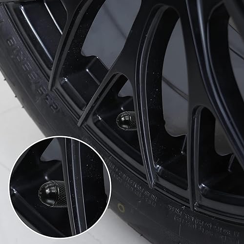 image for Augeny 8PCS Car Tire Valve Stem Caps, Bullet Style Aluminum Tire Valve
