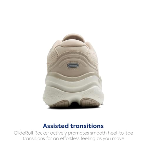 Brooks Women’s Ghost Max Suede/Leather Neutral Running & Walking Shoe - Almond Peach/Chateau/Coconut - 11.5 Medium - image 3