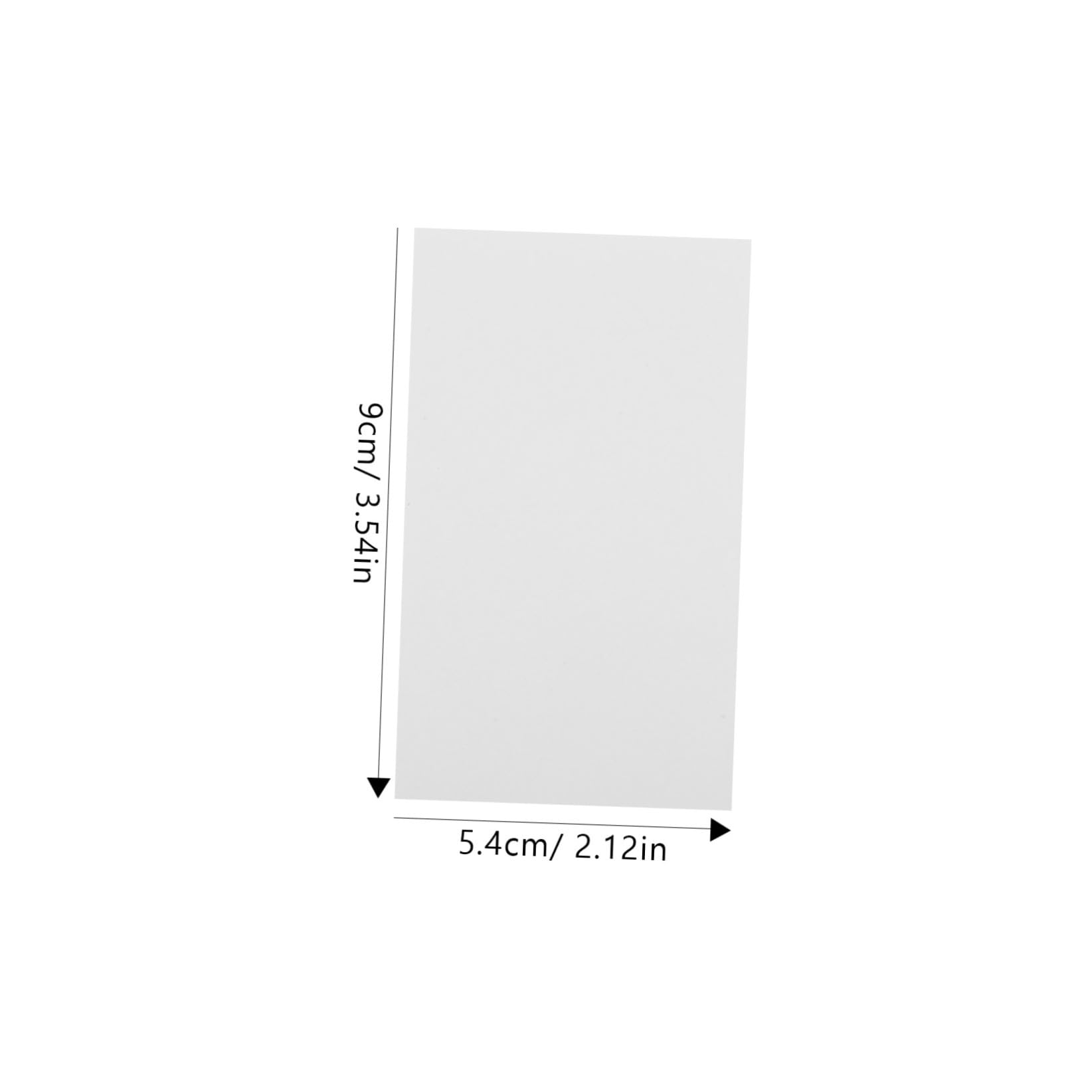 Gadpiparty 4 Ensembles Carte De Visite Double Face Avec Carte De Note Jardin D'enfants Forme Carte D'étude Petites Cartes De Correspondance Cartes Flash Fiches Papier Blanche 200 Pièces * 4