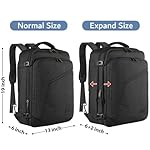 MATEIN Carry on Backpack, Extra Large Travel Backpack Expandable Airplane Approved Weekender Bag for Men and Women, Water Resistant Lightweight Daypack for Flight 40L, Black - Image 5