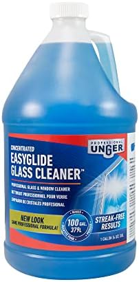 Unger Professional Streak-Free EasyGlide Glass Cleaner Concentrate (Makes 100 Gallons), 1 Gallon