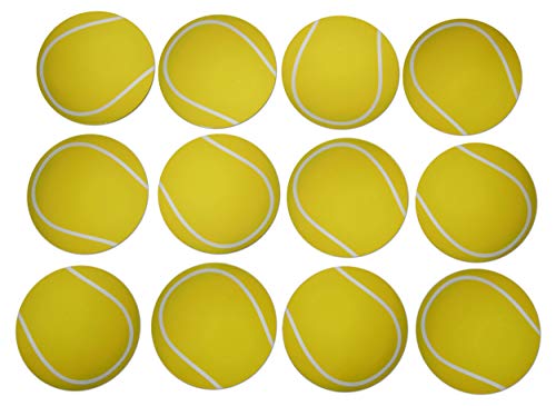 Novel Merk Tennis Ball Circle Teacher Decorations Small Refrigerator Magnet Set Miniature Design (12 Pieces)