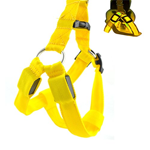 Futaba Dog LED Harness Flashing Light 3 Mode - Yellow - Large (B077XKDZLY) Amazon Price History, Amazon Price Tracker