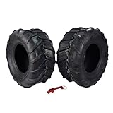 Kenda (K472) 22x11-10 Tractor & Trailer Tires for Agricultural Use - 4-Ply- Chevron Bar Tread with Kenda Keychain - 22x11x10 22-11-10 (2-Pack)