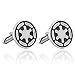 ChenChengShop Gemelos - Logotipo de la Nave Espacial Star Wars Gemelos, Camisas de Esmoquin Concierto de Bodas, Color Plateado / 1 par Clothing Accessories Cufflinks