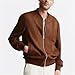 Men Suede Pilot Jacket Casual Coat Collar Top Coat Lightweight Fashion Outerwear
