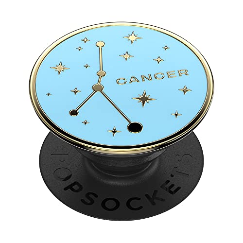 PopSockets Phone Grip with Expanding Kickstand, Adhesive Grip, Enamel, Cute Zodiac Cancer