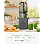 Nama J2 Cold Press Juicer – Self Feeding for Hands-Free Operation with Wide Mouth Hopper for Whole Recipe Loading, Zero Waste Masticating Juicer For More Juice, Less Pulp – Easy Cleanup & Assembly - Image 2