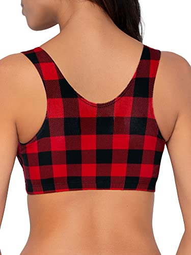 Image of Fruit of the Loom Women's Built Up Tank Style Sports Bra Fashion Colors
