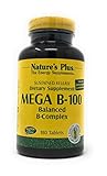 b real alter Für Vegetarier geeignet. Natures Plus Mega B-100 Balanced B-Compex (B-Komplex-Formel) 180 Tabletten S/R (238,5g)