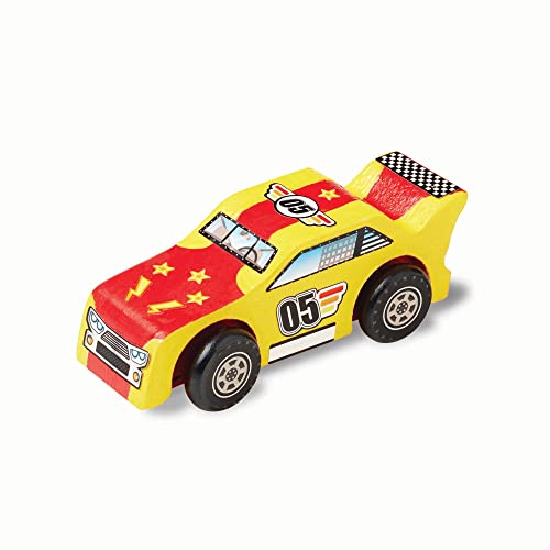 Melissa & Doug 18829 Race Car | Arts & Crafts | Pretend Play | 3+ | Gift for Boy or Girl, Multicolor, 3.8 cm*22.0 cm*12.7 cm