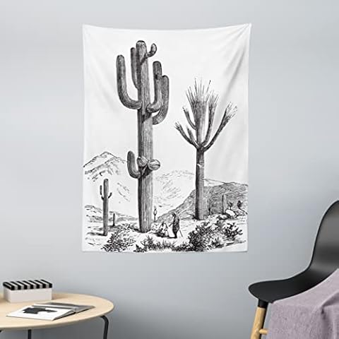 ABAKUHAUS Cactus Tapestry for Home Decor Cover