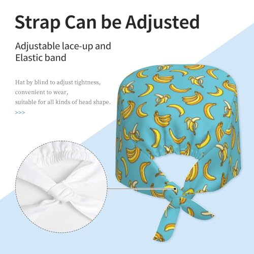Image of Breathable Working Cap with Adjustable Sweatband Scrub Cap for Men /Women | Breathable Working Cap with Adjustable Sweatband Scrub Cap for Men /Women