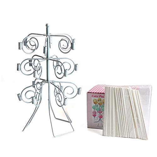 Pod Lollipop Holder 3-Tier 18 Cake Pops Display Holder Stand Party Decoration White