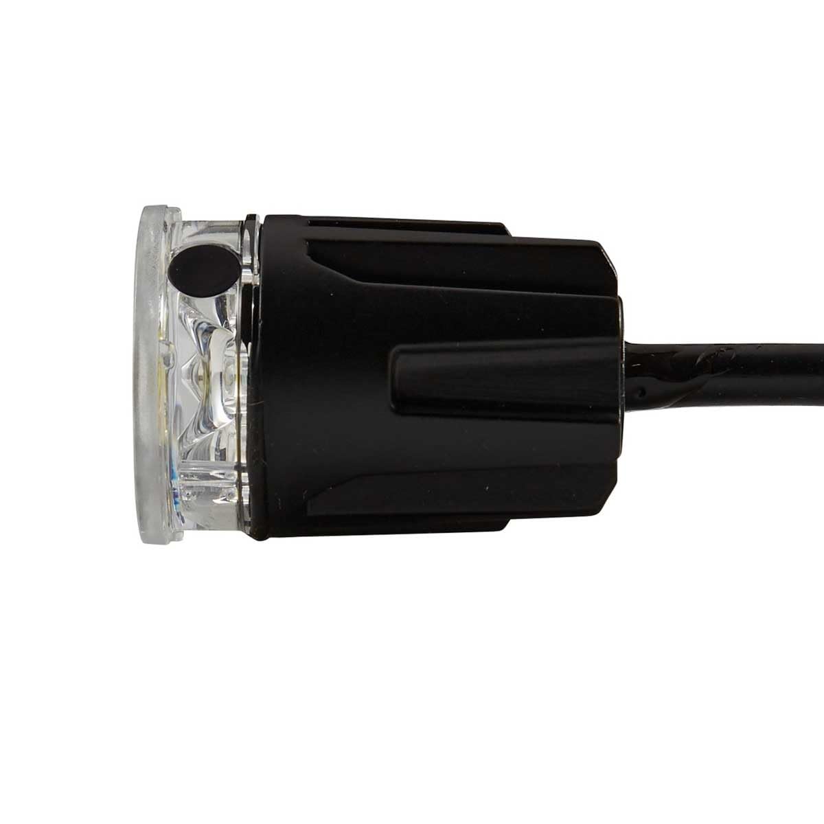 HELLA LED Rotativo - Luz de aviso, de destellos - BST-Round - 12V / 24V - blanco - Montaje - Cable: 1850mm - montaje exterior - Juego - Cant.: 2 - 2XD 014 564-801