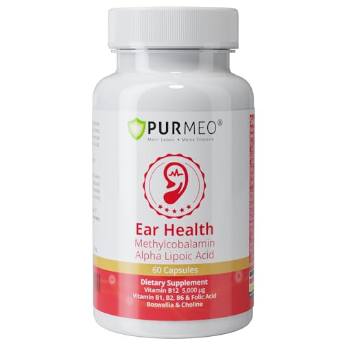 purmeo Tinnitus Relief - 1 Per Day - German Pharmaceutical-Grade - Alpha Lipoic Acid &