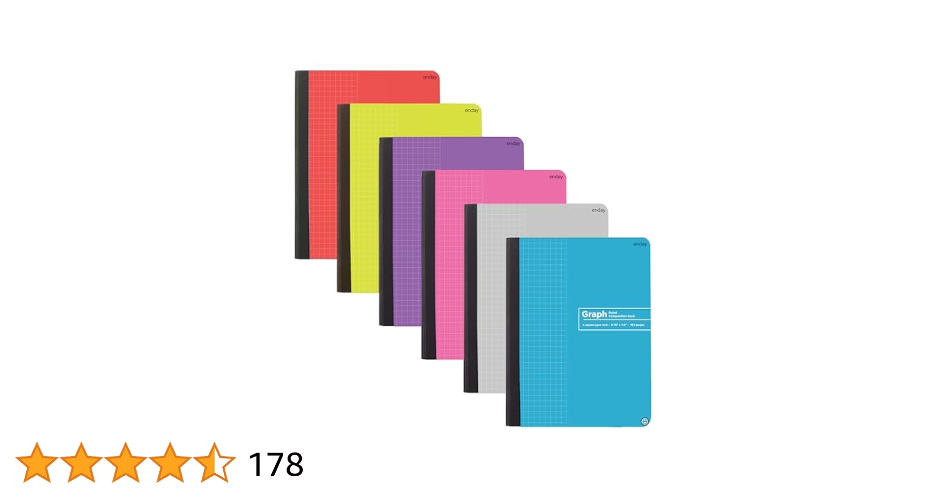 デザインペーパー7個セット Amazon.com : Enday Graph Paper Composition Notebook, Hard