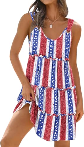 Image of ETCYY Sundresses for Women 2026 Vacation Swimsuit Cover Ups Boho Floral Beach Dress T-Shirts Tank Dresses